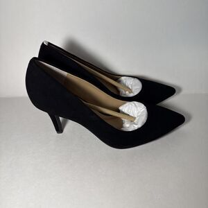 I.N.C. International Concepts ZITAH Suede Pumps - Macy's Exclusive -Black - 6.5W